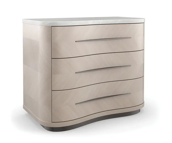 Product Image 1 for White Marble Modern Nomadic Nightstand from Caracole
