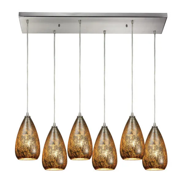 Product Image 1 for Karma 6 Light Pendant In Satin Nickel from Elk Lighting