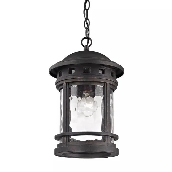 Product Image 1 for Costa Mesa 1 Light Outdoor Pendant In Weathered Charcoal from Elk Lighting