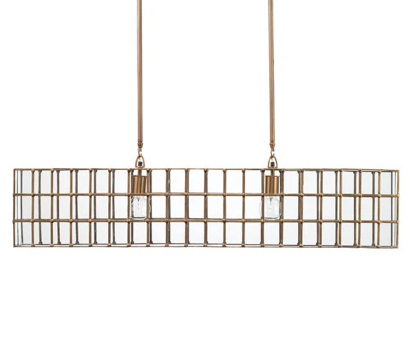 Product Image 4 for Loft Chandelier in Antique Brass and Clear Glass from Jamie Young