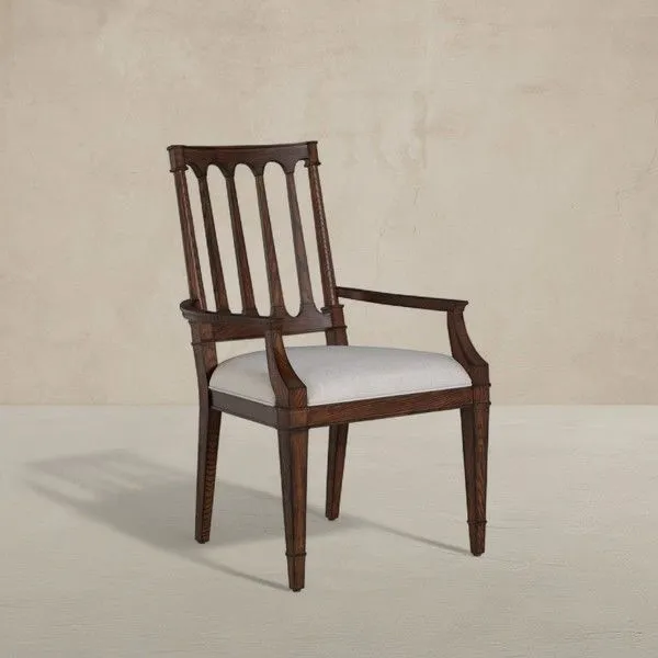 Product Image 1 for Mathis Dining Arm Chair Rustic Antique Oak from Gabby