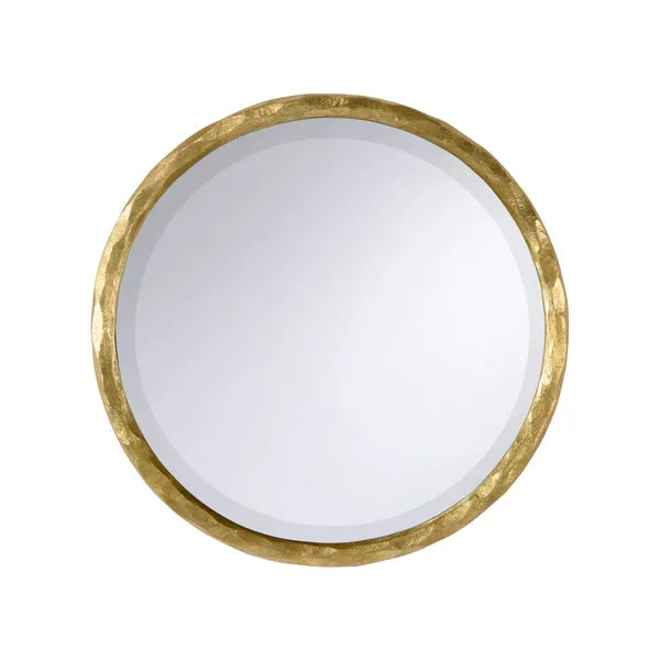 Product Image 1 for Maeve Hand Hammered Round Mirror from Chelsea House