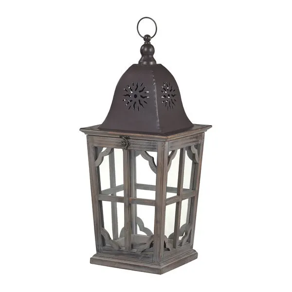Product Image 1 for Medium Wooden Lantern from Elk Home
