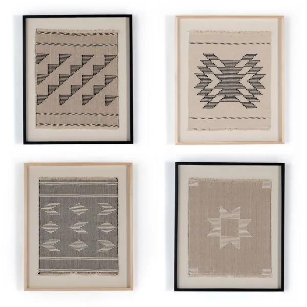 Product Image 7 for Nadim Framed Textile Set Of 4 from Four Hands
