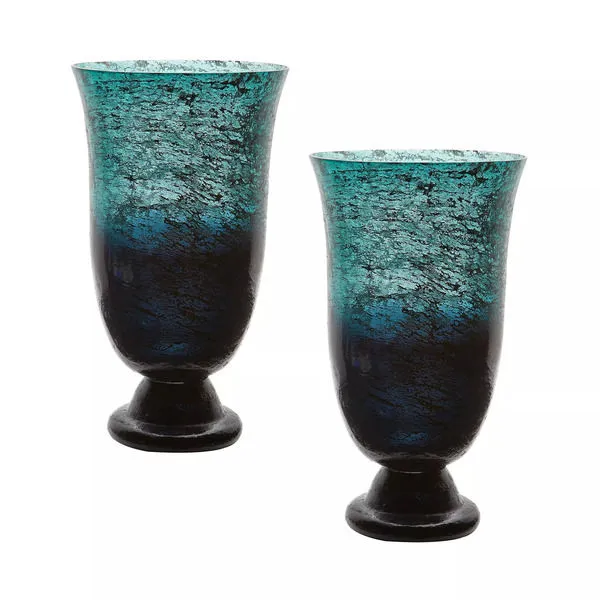 Product Image 1 for Emerald Ombre Flared Vase   Set Of 2 from Elk Home