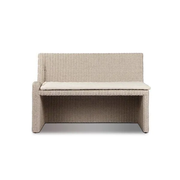 Product Image 1 for Build Your Own: Senna Outdoor Dining Banquette - Vintage White from Four Hands