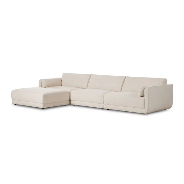 Product Image 1 for Toland 3 Piece Sectional with Ottoman from Four Hands