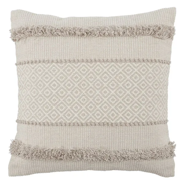 Product Image 4 for Imena Light Gray/ Ivory Geometric Pillow from Jaipur 