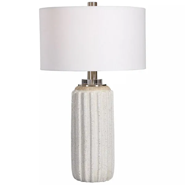 Product Image 10 for Azariah White Crackle Table Lamp from Uttermost