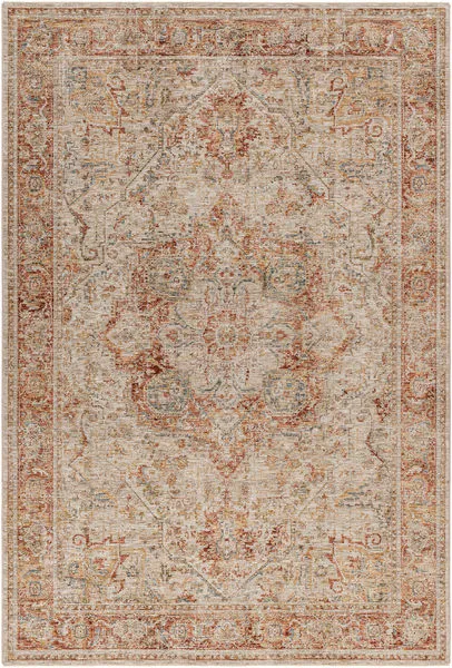 Product Image 1 for Naila Vintage-Inspired Woven Rust / Beige - 6'7" x 9'6" from Surya