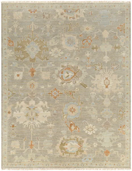 Product Image 1 for Antalya Hand-Knotted Wool Medium Brown / Beige Rug - 9' x 12' from Surya