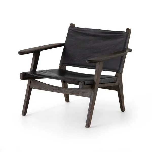 Product Image 9 for Rivers Leather Sling Chair - Sonoma Black from Four Hands