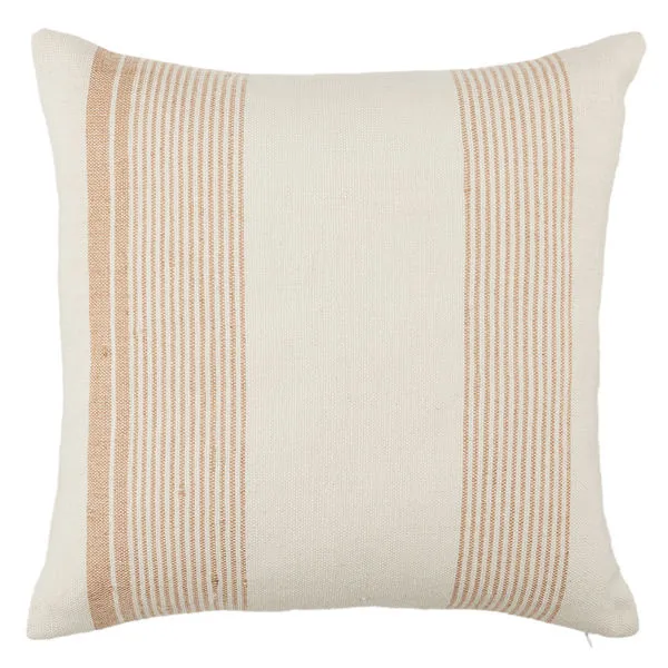 Product Image 4 for Parque Indoor/ Outdoor Tan/ Ivory Striped Pillow from Jaipur 