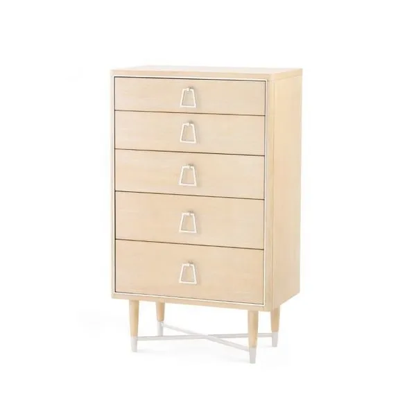 Product Image 1 for Adrian Tall 5-Drawer Wooden Dresser from Villa & House