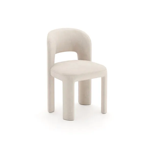 Product Image 1 for Overlap Side Chair Ivory from Caracole