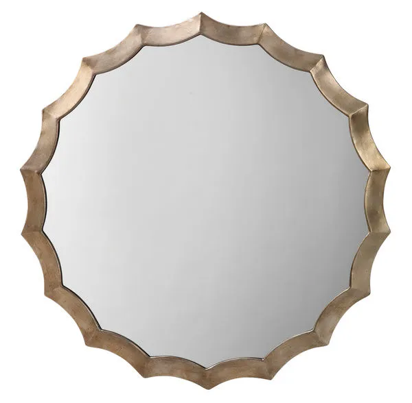 Product Image 1 for Round Scalloped Mirror from Jamie Young