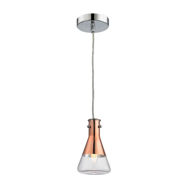 Product Image 1 for Olean 1 Light Pendant In Polished Chrome from Elk Lighting