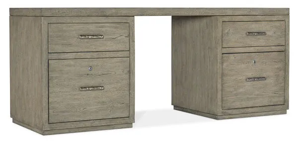 Product Image 1 for Linville Falls Oak Veneer 72" Desk with Two Files from Hooker Furniture