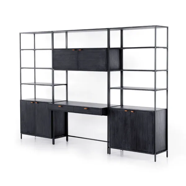 Product Image 7 for Trey Modular Wall Desk W/ 2 Bookcases from Four Hands