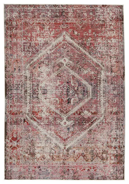 Product Image 3 for Armeria Indoor/ Outdoor Medallion Pink/ White Rug from Jaipur 