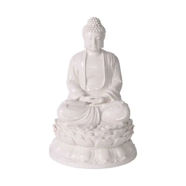 Product Image 1 for White Porcelain Mediating Buddha Statue from Legend of Asia