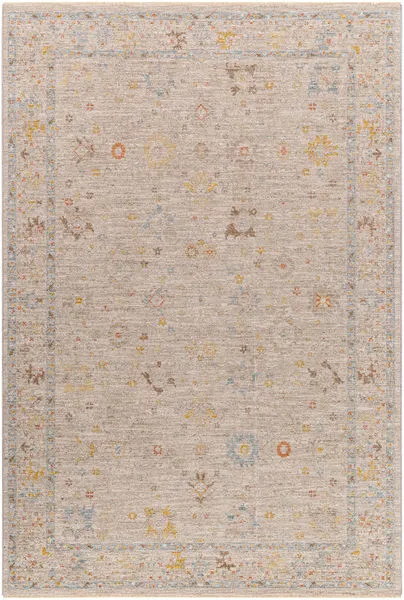 Product Image 1 for Avant Garde Woven Medium Tan / Sky Blue Rug - 6'7" Round from Surya
