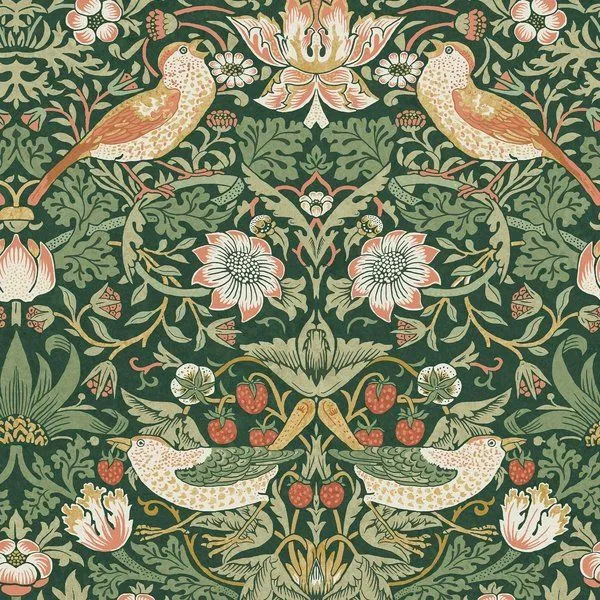 Product Image 1 for William Morris Strawberry Thief Wallpaper from Graham & Brown