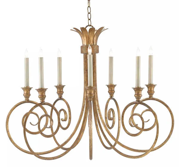 Product Image 2 for Eyelash Chandelier from Currey & Company