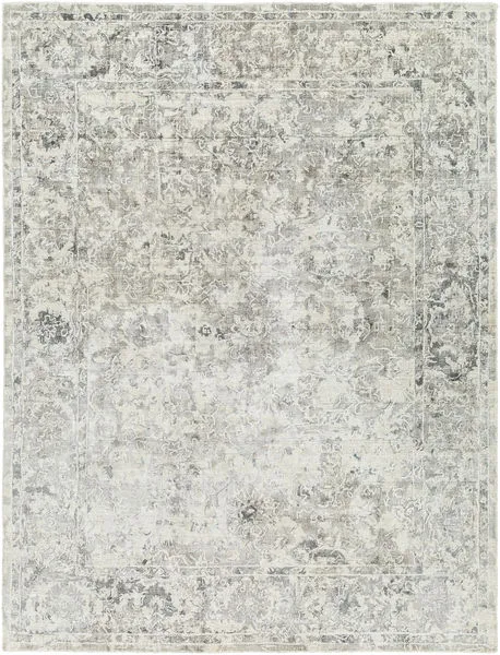 Product Image 1 for Jordan Hand-Knotted Medium Gray / Light Beige Rug - 9' x 12' from Surya