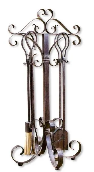 Product Image 2 for Uttermost Daymeion Metal Fireplace Tools, Set/5 from Uttermost