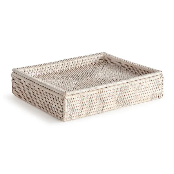 Product Image 1 for Burma Rattan Lidded Letter Box from Napa Home And Garden