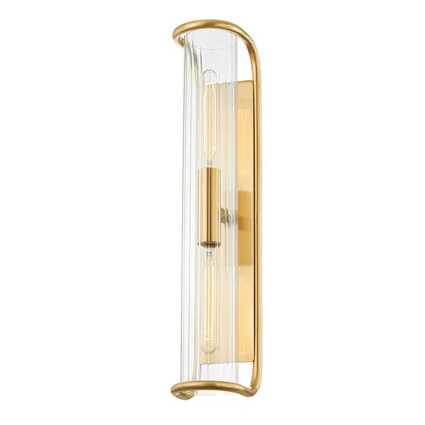 Product Image 1 for Fillmore 2-Light Wall Sconce - Aged Brass from Hudson Valley