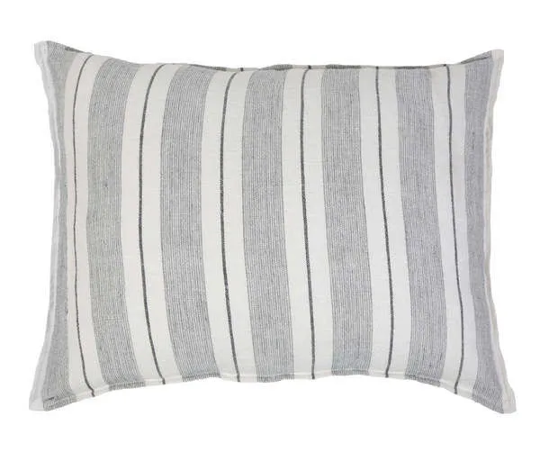 Product Image 1 for Laguna 28" x 36" Large Decorative Bed Pillow with Insert - Grey /  Charcoal from Pom Pom at Home