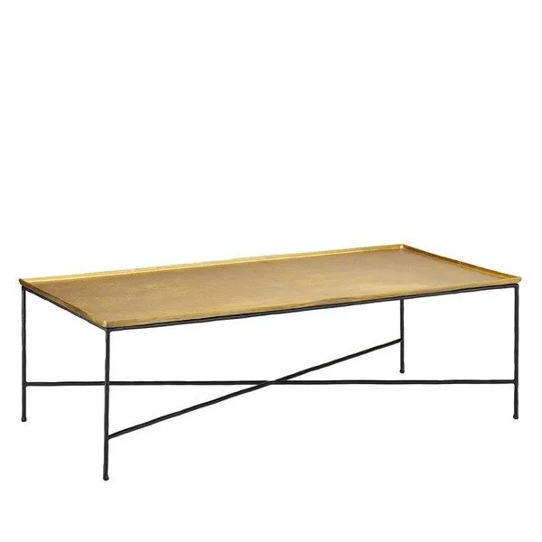 Product Image 1 for Boyles Brass Cocktail Table from Currey & Company