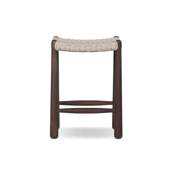 Product Image 1 for Savio Outdoor Bar + Counter Stool - Vintage White from Four Hands