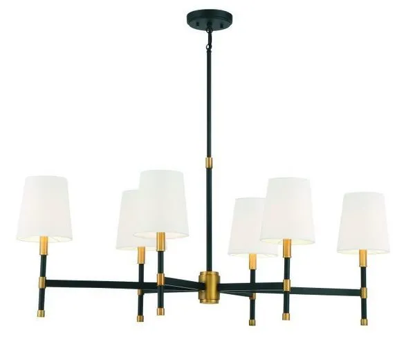 Product Image 6 for Brody 6 Light Linear Chandelier from Savoy House 