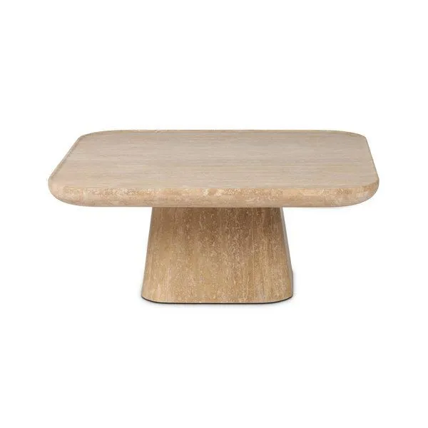 Product Image 1 for Zane Golden Travertine Coffee Table from Four Hands