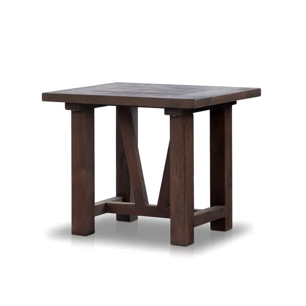Product Image 1 for Stewart Heritage Brown Teak Outdoor End Table from Four Hands