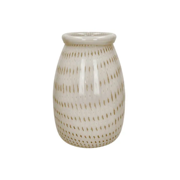 Product Image 1 for Camou Spotted Glass Vase Camel Dia 9.3" from BIDKHome