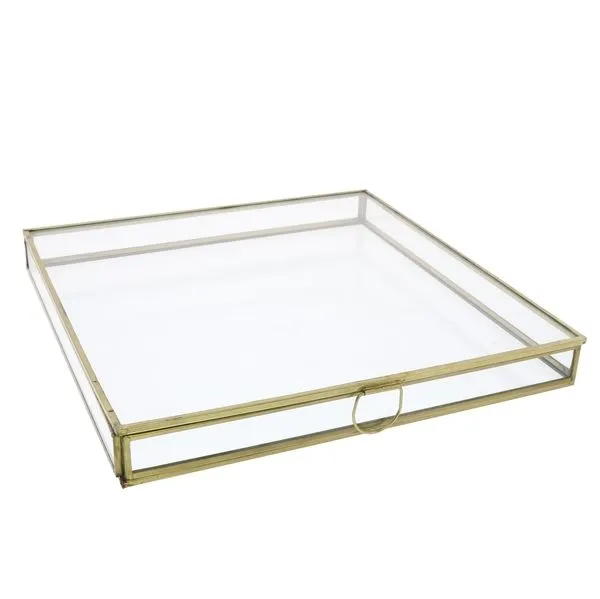 Product Image 3 for Monroe Flat Square Box   Brass from Homart