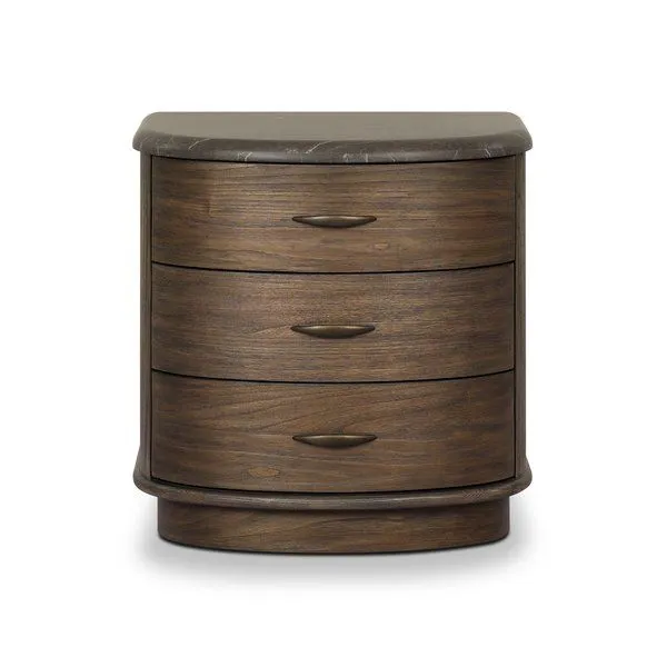 Product Image 1 for Tovae Honed Coffee Marble Nightstand from Four Hands