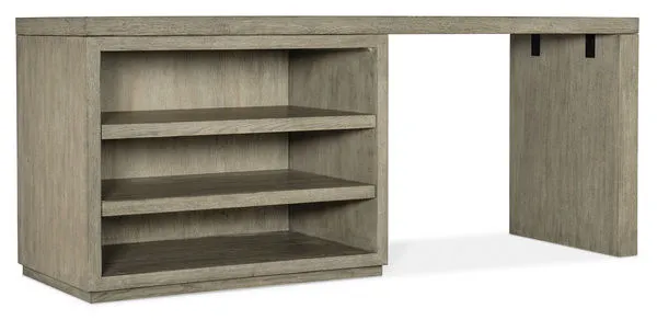 Product Image 1 for Linville Falls Oak Veneer 72" Desk with Open Desk Cabinet from Hooker Furniture