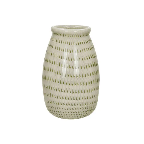 Product Image 1 for Camou Spotted Glass Vase Olive Dia 9.3" from BIDKHome