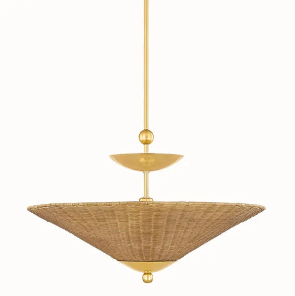 Product Image 4 for Perilla Rattan Pendant from Mitzi