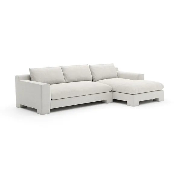 Product Image 1 for Devon Chaise Sectional Ivory from Caracole
