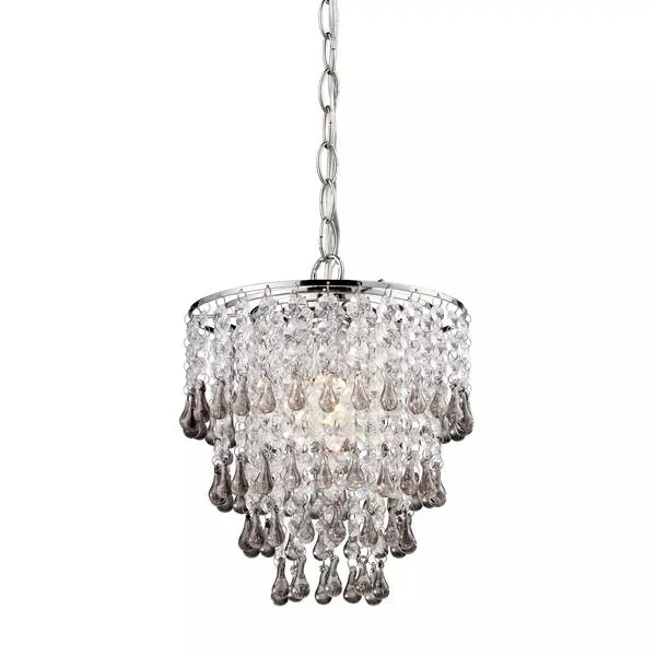 Product Image 1 for Teak And Clear Crystal Pendant Lamp from Elk Home