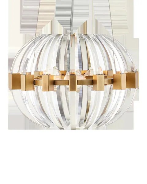 Product Image 1 for Coquette Small Brass Chandelier from Currey & Company