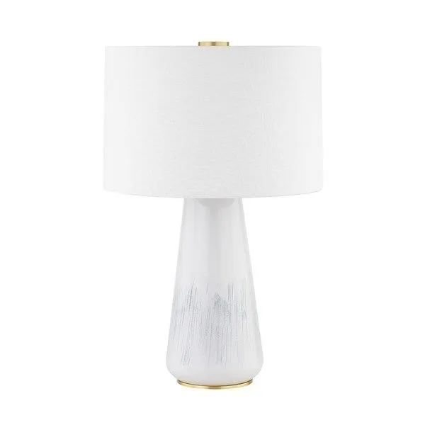Product Image 1 for Saugerties 1-Light White Ash Ceramic Table Lamp from Hudson Valley