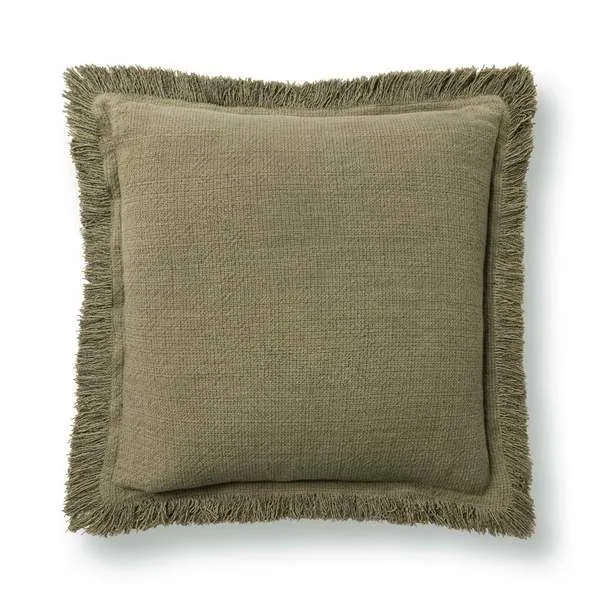 Product Image 1 for Lauren Olive Green Cotton Blend Throw Pillow from Classic Home