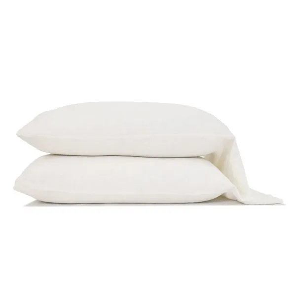 Product Image 2 for Bamboo White Linen Pillow Case, Set of 2 from Pom Pom at Home